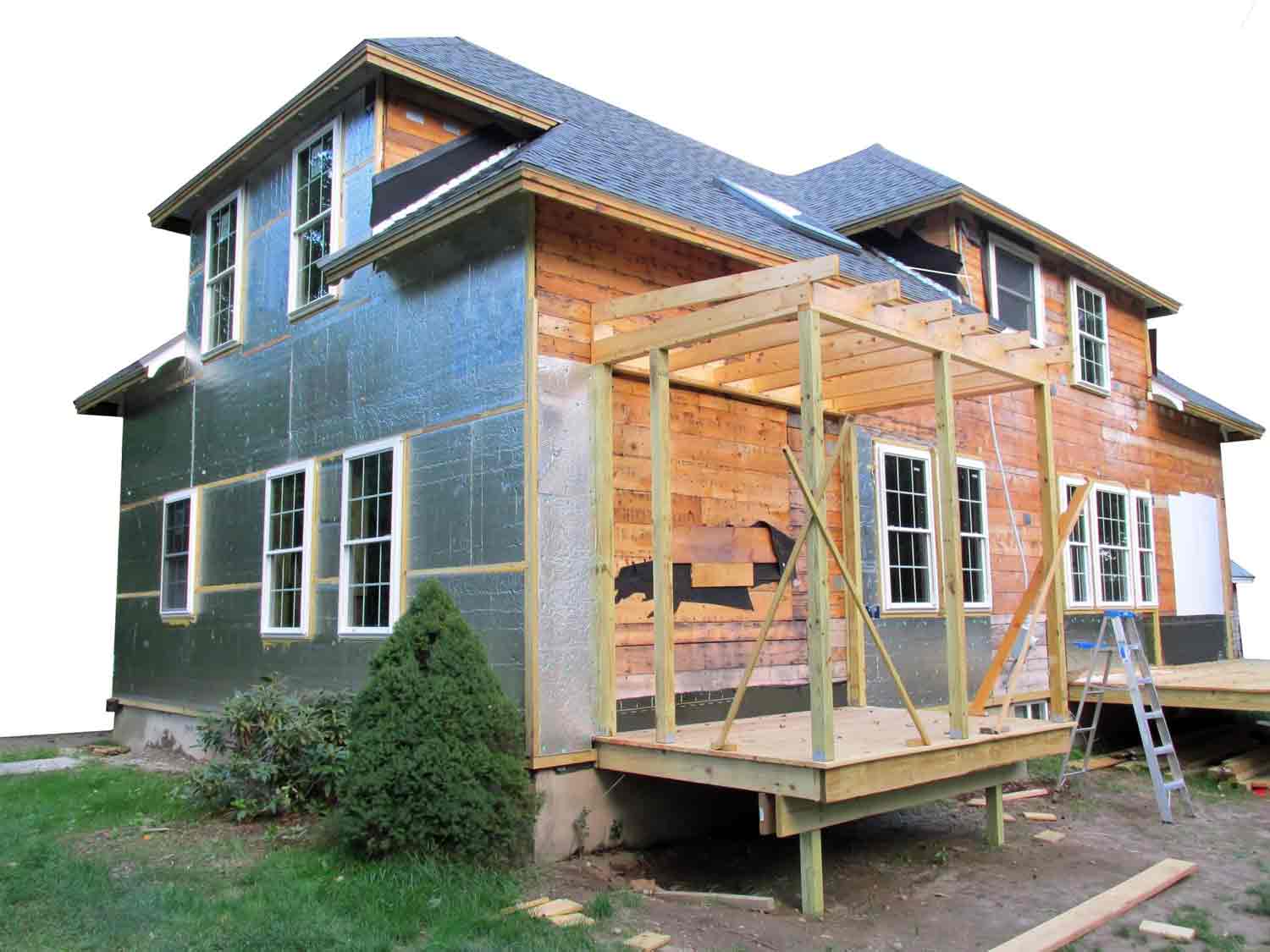Ein Haus wird saniert
