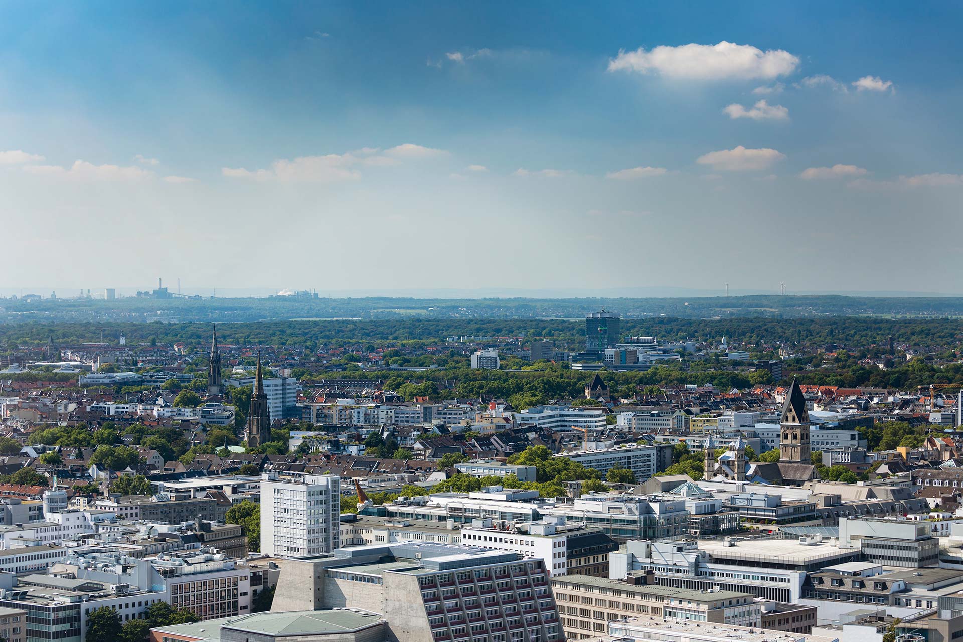 Luftansicht auf das Verkaufsgebiet Köln-West